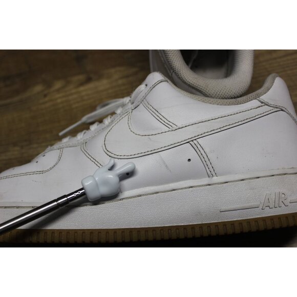 Nike Air Force 1 '07 low top OG white‎ leather gum sole athletic sneakers 11.5 - Picture 16 of 16